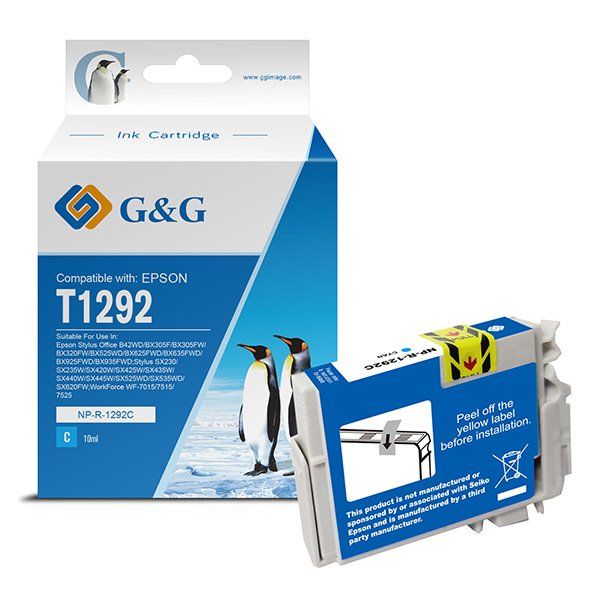 alt. kazeta G&G pre EPSON T1292 Stylus SX230 / Stylus SX235W / Stylus SX420W / Stylus SX425W / Stylus SX430W (10ml)
