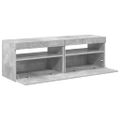 vidaXL TV skrinky s LED svetlami 2 ks betónové sivé 60x35x40 cm