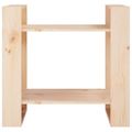 vidaXL Knižnica/deliaca stena 60x35x57 cm masívna borovica