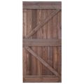vidaXL Dvere 100x210 cm, borovicový masív, tmavohnedé