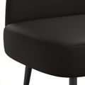 vidaXL čalúnená lavica so spätným opierkom Čierna 110 x 60 x 76 cm