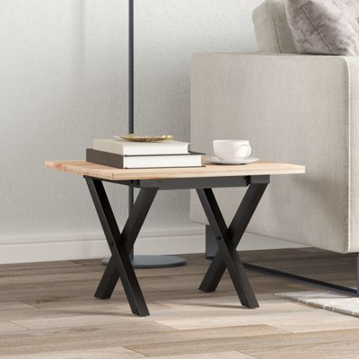 vidaXL Nohy konferenčného stolíka X-rám 30x30x33 cm oceľ