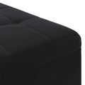 vidaXL Ottoman s Úložným Priestorom Čierny 60 x 60 x 45 cm Zamat