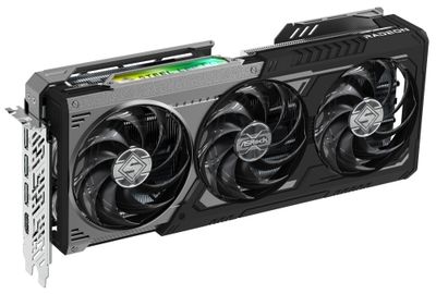 ASROCK AMD Radeon RX 9070 XT Steel Legend Dark 16GB / 16GB GDDR6 / PCI-E / HDMI / 3x DP / čierna Grafická karta, PCI-E, 16GB GDDR6, 1× HDMI, 3× DisplayPort, aktívna