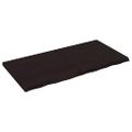 vidaXL Stolová doska tmavohnedá 120x60x(2-4) cm ošetrený dubový masív