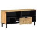 VidaXL TV skrinka Hnedá 100x33x46 cm Masívne drevo Mango