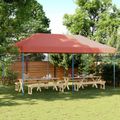vidaXL Párty stan 292 x 580 x 315 cm Tehlová Oxfordská látka