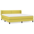 vidaXL Boxspring posteľ s matracom zelená 160x200 cm látka