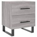 vidaXL Nočný stolík sivý sonoma 40x35x47,5 cm kompozitné drevo