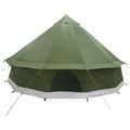 vidaXL Tipi stan 8-miestny Olivovo zelená Polyester a oceľ