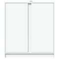 vidaXL Komoda s LED biela 77x34x85 cm kompozitné drevo