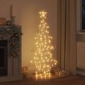 vidaXL Vianočný stromček 160 LED Teplá biela 151 cm PET