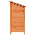 vidaXL Záhradný prístrešok so strechou Hnedá 106,5 x 56 x 113,5 cm