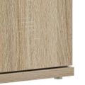 vidaXL Skriňa na topánky 80 x 39 x 178 cm Kompozitné drevo Sonoma dub