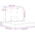 vidaXL Vankúš na vonkajšiu pohovku Polyester Vzor s listami 60 x 60 cm