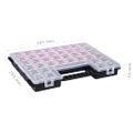 VidaXL Sortiment boxy 5 ks s nastaviteľnými prepážkami 385x283x50 mm