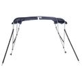 vidaXL Strieška Bimini s 3 oblúkmi a stenami 183x(185-198)x137 cm