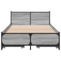 vidaXL Posteľný rám so zásuvkami sivý sonoma 90x190cm kompozitné drevo