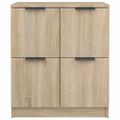 vidaXL Komody 2 ks dub sonoma 60x30x70 cm spracované drevo