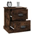vidaXL Nočné stolíky 2 ks dymový dub 39x39x47,5 cm spracované drevo
