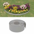 vidaXL Záhradné obruby 4 ks sivé 10 m 20 cm polyetylén