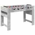 vidaXL Stolný futbal Betónovo Sivá 125 x 60,5 x 80 cm Kompozitné drevo