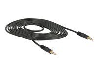 Audio kábel - mini-phone stereo 3,5 mm s pinmi (samec) do mini-phone stereo 3,5 mm s pinmi (samec) - 2 m - čierna