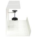 vidaXL Úložný box na káble pod stôl 2 ks Biela 35 x 12 x 13 cm Oceľ