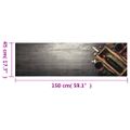 vidaXL Kuchynský koberec, prateľný, Fľaša vína 45x150 cm, zamat