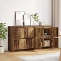 vidaXL Komody 2 ks Staré drevo 70 x 41 x 75 cm Kompozitné drevo