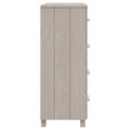 vidaXL Komoda HAMAR, biela 79x40x103,5 cm, borovicový masív