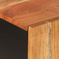 vidaXL Komoda so zásuvkou 60x33x100 cm masívna akácia a železo