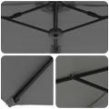 vidaXL Slnečník Antracit 372 x 198 x 243 cm Polyester a hliník