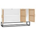 vidaXL Komoda biela 105x30x65 cm kompozitné drevo