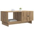vidaXL Konferenčný stolík Dub artisan 90 x 50 x 40 cm Kompozitné drevo