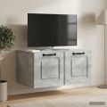 vidaXL Nástenná TV skrinka Nástenný Betónovo sivá 59,5 x 41 x 30 cm