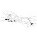 vidaXL Elektrický nastaviteľný rám postele Biela 90 x 200 cm Oceľ