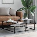 vidaXL Konferenčný stolík sivý sonoma 87,5x87,5x40 cm kompozitné drevo