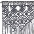vidaXL Záclona macrame antracitová 140x240 cm bavlna