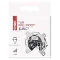 Zásuvka TV+R prechodná EMOS EU 3607 / tlmenie 7dB