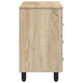 vidaXL Kozmetický stolík do kúpeľne Dub sonoma 60 x 35 x 60 cm