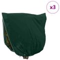 vidaXL Covers na fleece pre ochranu rastlín pred mrazom 3 ks Zelená