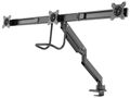 Neomounts Select  NM-D775DX3BLACK / Flat Screen Desk mount (17-27") desk clamp/grommet / Black Držák, VESA, stolní, pro 3 ploché monitory, úhloprícka 17"-27", náklon 20°, otácení 360°, rotace 360°, nosnost 18kg, cerný