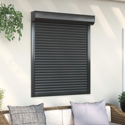vidaXL Rolety Antracit 100 x 130 cm Hliník a polyuretán
