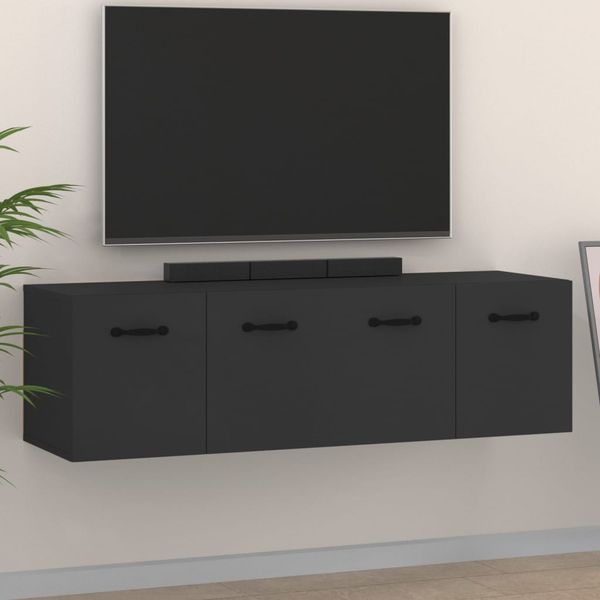 vidaXL Nástenné skrinky 2 ks čierne 80x35x36,5 cm spracované drevo