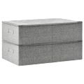 vidaXL Úložné boxy 2 ks látkové 70x40x18 cm sivé
