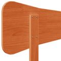 vidaXL Čelo postele voskové hnedé 120 cm masívna borovica