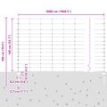 vidaXL Vonkajšie divoké oplotenie s posteľami 50 x 1,4 m Strieborná