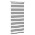 vidaXL Zebrová roleta 60,9x120 cm, šírka látky 56,7 cm, sivá