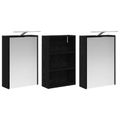 vidaXL Set kabinetov do kúpeľne 3 ks 126 x 16 x 62.5 cm